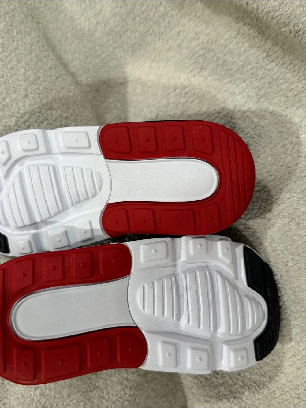Nike Black White Red Air Max Slip-On Sneakers